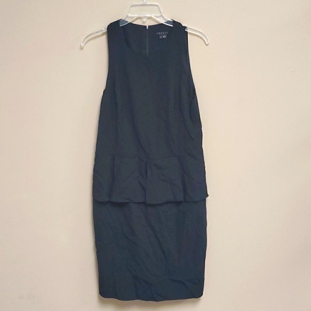 Theory "Fefe" Wool Peplum Dress - Size 12